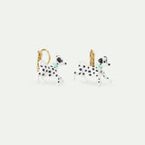Les Néréides Loves Animals - Black and White Dalmatian Sleeper Earrings