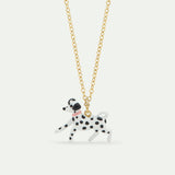 Les Néréides Loves Animals - Black and White Dalmatian Pendant Necklace