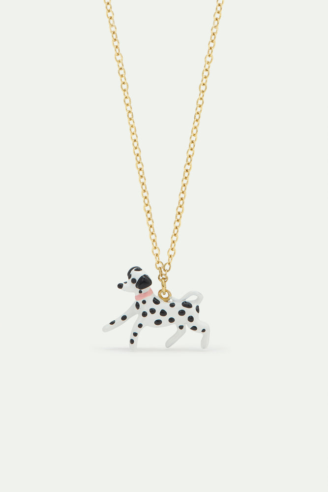 Les Néréides Loves Animals - Black and White Dalmatian Pendant Necklace