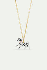 Les Néréides Loves Animals - Black and White Dalmatian Pendant Necklace