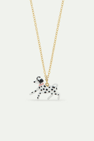 Les Néréides Loves Animals - Black and White Dalmatian Pendant Necklace