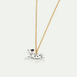 Les Néréides Loves Animals - Black and White Dalmatian Pendant Necklace