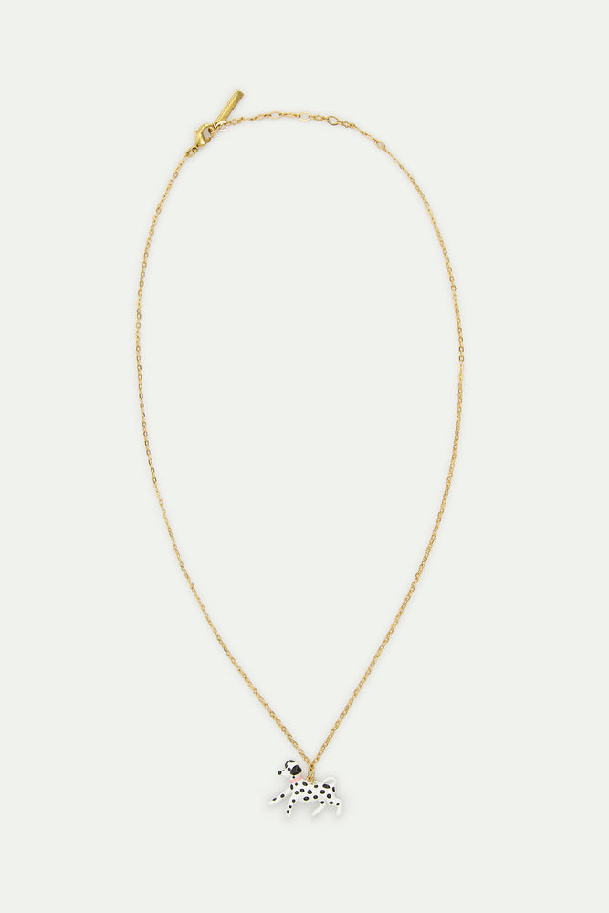 Les Néréides Loves Animals - Black and White Dalmatian Pendant Necklace