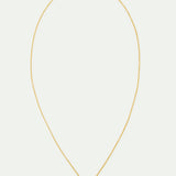 La Diamantine Fine Necklace with Dark Pink Round Stone