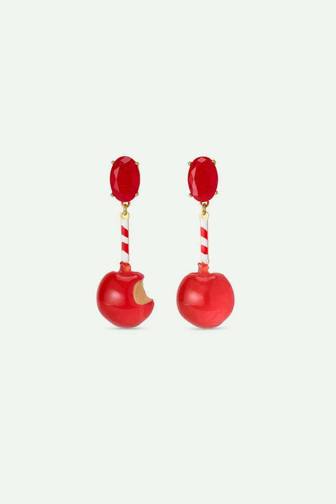 N2 Toffee Apple Clip-On Earrings