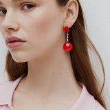 N2 Toffee Apple Clip-On Earrings