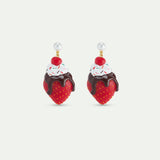 N2 Sundae Ice Cream and Strawberry Clip-On Earrings