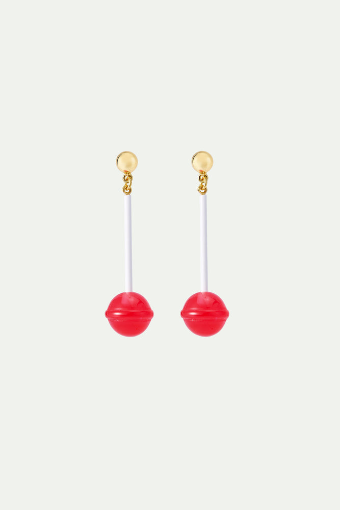 N2 Strawberry Lollipop Post Earrings