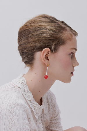 N2 Strawberry Lollipop Post Earrings