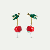 N2 Cherry and Whipped Cream Post Earrings