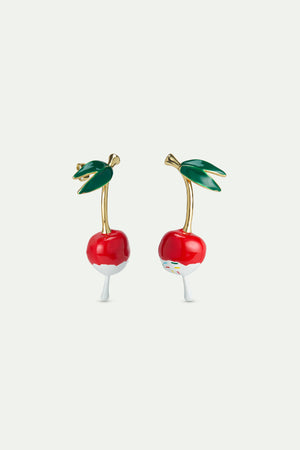 N2 Cherry and Whipped Cream Post Earrings