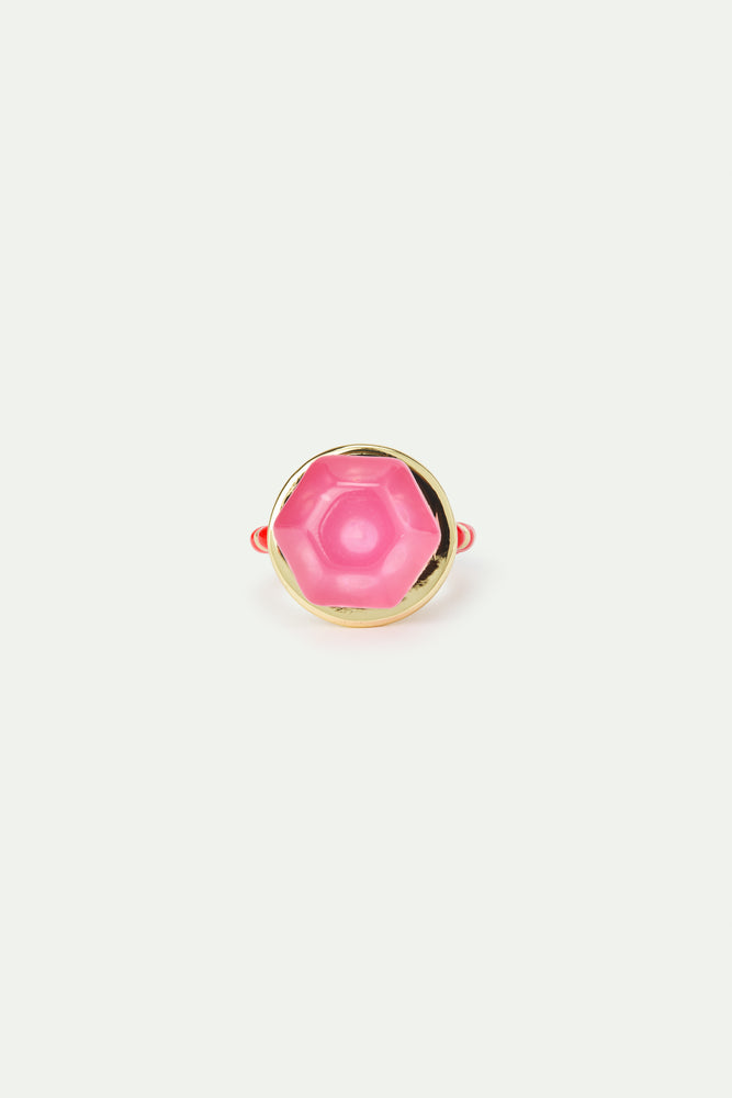 N2 Pink Lollipop Adjustable Ring