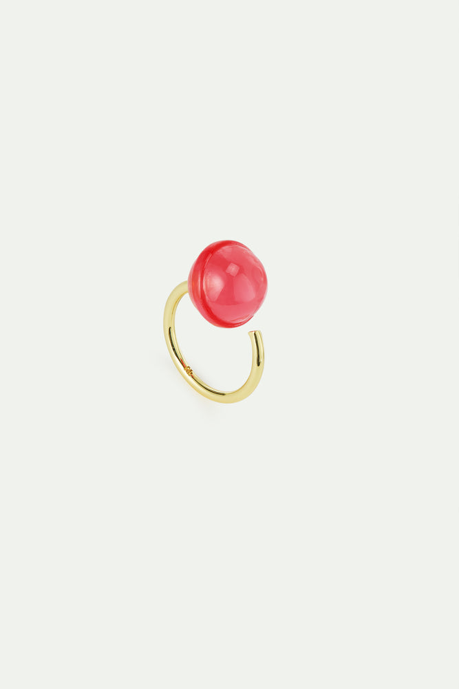 N2 Red Lollipop Adjustable Ring