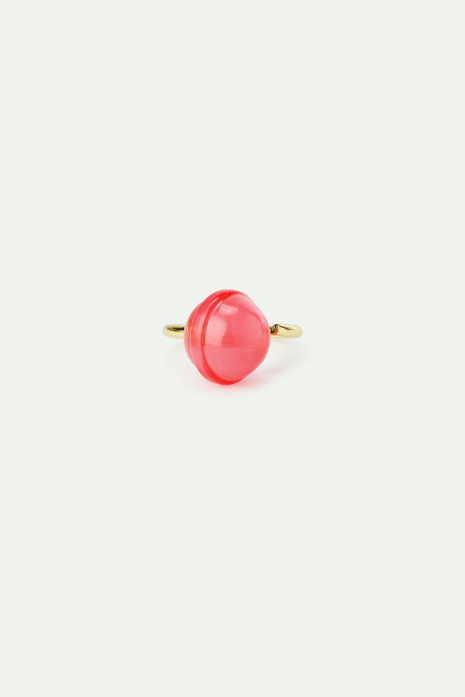 N2 Red Lollipop Adjustable Ring