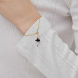 Ballerina Black Tutu and Cultured Pearl Bracelet