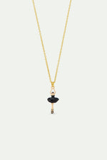 Ballerina Black Tutu and Cultured Pearl Pendant Necklace