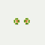 Little Four-Leaf Clover Post Earrings