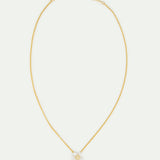 Large White Clematis and Japanese Kerria Necklace