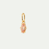 Apricot Orange Stone Pendant - Openness and Harmony