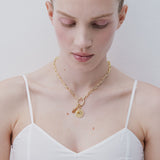Apricot Orange Stone Pendant - Openness and Harmony