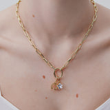 Gold-Plated Horseshoe Pendant - Conjuring and Abnegation