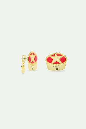 N2 Mince Pie With Gold Star Post Earrings