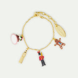 N2 Christmas Pudding, Big Ben, King's Guard and Gingerbread Charm Bracelet