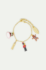 N2 Christmas Pudding, Big Ben, King's Guard and Gingerbread Charm Bracelet