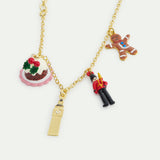N2 Christmas Pudding, Big Ben, King's Guard and Gingerbread Charm Bracelet