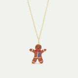 N2 Gingerbread Man Pendant Necklace