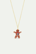 N2 Gingerbread Man Pendant Necklace