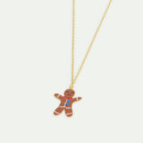 N2 Gingerbread Man Pendant Necklace