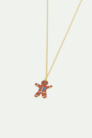 N2 Gingerbread Man Pendant Necklace