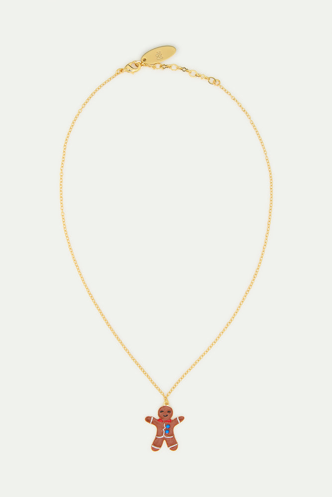 N2 Gingerbread Man Pendant Necklace