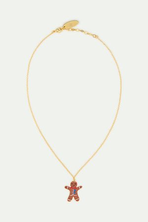 N2 Gingerbread Man Pendant Necklace