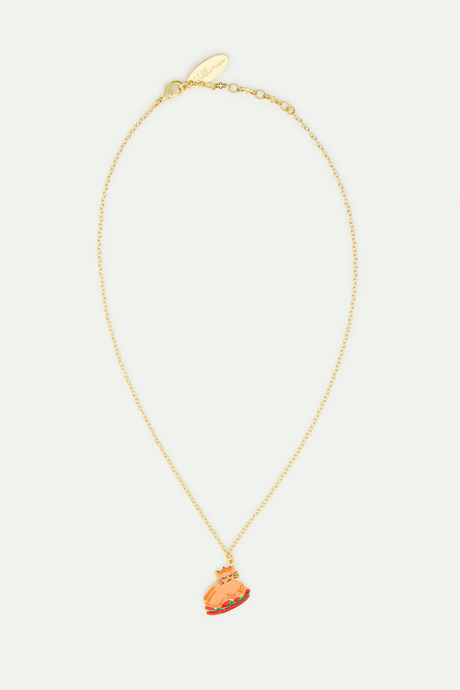 N2 Christmas Dinner and Gold Crown Pendant Necklace
