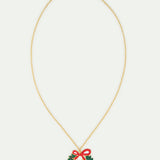 N2 Wreath and Christmas Carols Pendant Necklace