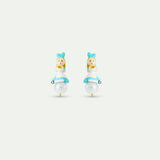 Alice Post Earrings with Imitation Pearl