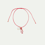 Little Red Riding Hood red satin bracelet
