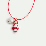 Little Red Riding Hood red satin bracelet