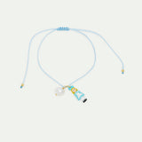 Alice blue satin bracelet