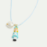 Alice blue satin bracelet