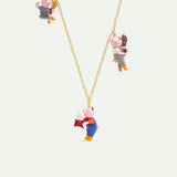 Little Pigs pendant necklace