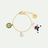 ‘The Tortoise and The Hare’ Thin Charm Bracelet