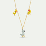 Ugly Duckling and Ducklings Necklace