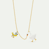 Ugly Duckling and Swan Necklace