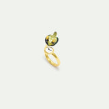 Green Tortoise Adjustable Ring