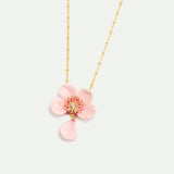 Pink Cherry Blossom Pendant Necklace