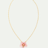 Pink Cherry Blossom Pendant Necklace