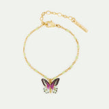 Green and Purple Butterfly Bracelet